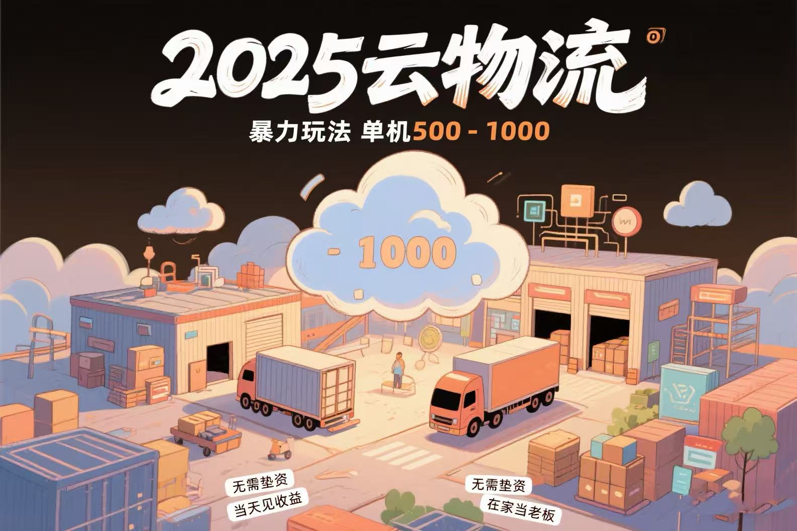 云物流赚差价，项目纯利润500~1000，无需垫资，当天到账。不需要有车，…-91研习社